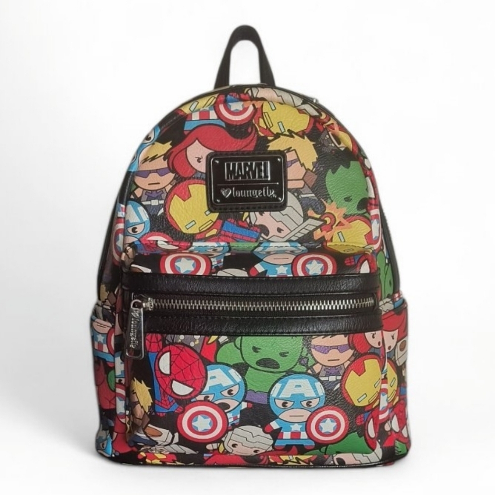Loungefly Marvel Chibi Avengers Allover Print Backpack